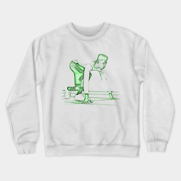 Runner Crewneck Sweatshirt by RoginaDesign